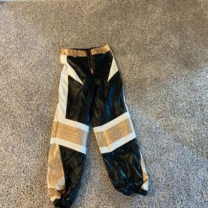 Poster girl leather joggers